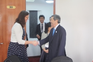(EU・マルムストローム貿易担当委員と会談)